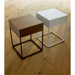 Porada Baby Table White and Natural Canaletto Wood