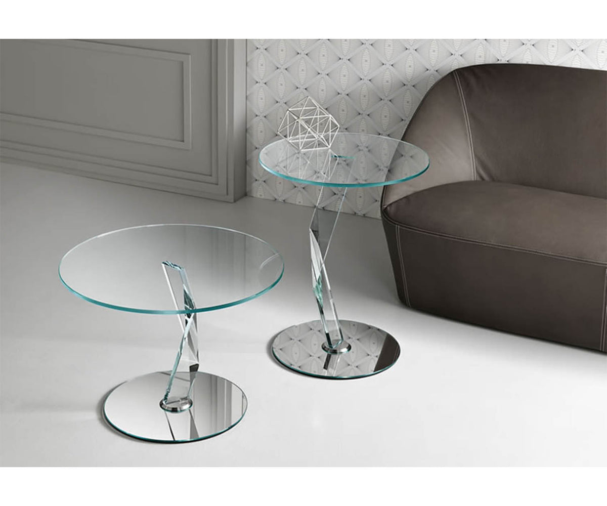 Tonelli Design Bakkarat Side Tables Metal Base