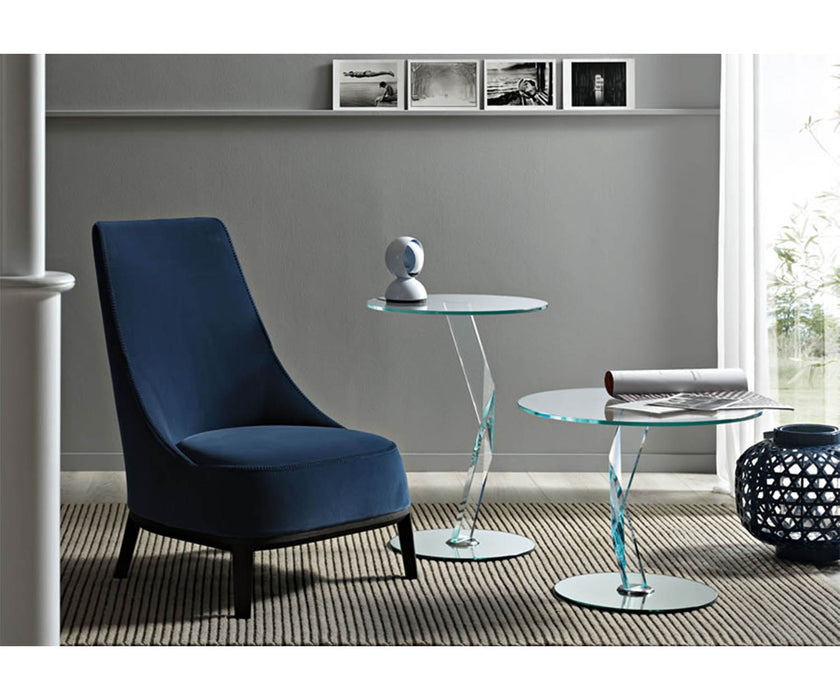 Tonelli Design Bakkarat Side Tables Clear Glass