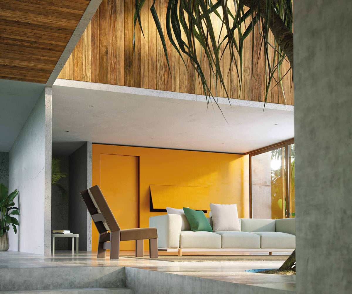 Band Lounge Chair by Kettal outdoor lounge chair in aluminum or teak with fabric upholstery Casa Design Group