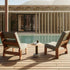 Band Lounge Chair by Kettal outdoor lounge chair in aluminum or teak with fabric upholstery Casa Design Group
