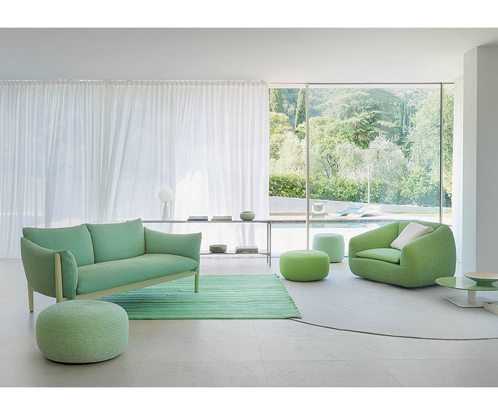 High-end Bask S Lounge Chair by Paola Lenti Perfect for Contemporary Indoor Living Spaces Casa Design Group