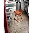 High end BCN Wood Base Stool by Kristalia Casa Design