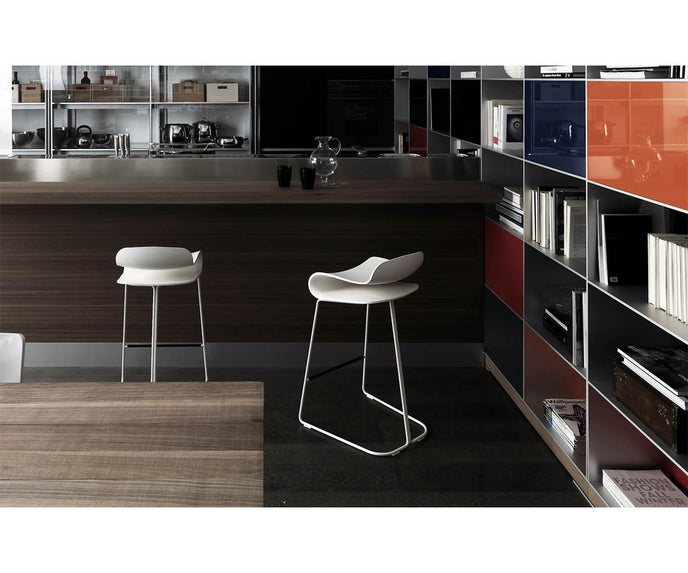 High end BCN Slide Base Stool by Kristalia Casa Design