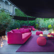 Luxurious Berry Outdoor Pouf by Paola Lenti Perfect for Enhancing Contemporary Spaces Casa Design Group
