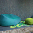 Luxurious Berry Outdoor Pouf by Paola Lenti Perfect for Enhancing Contemporary Spaces Casa Design Group