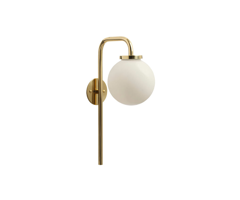 High End Big Bulb Opal Wall Sconce by CTO Lighting Casa Design Group