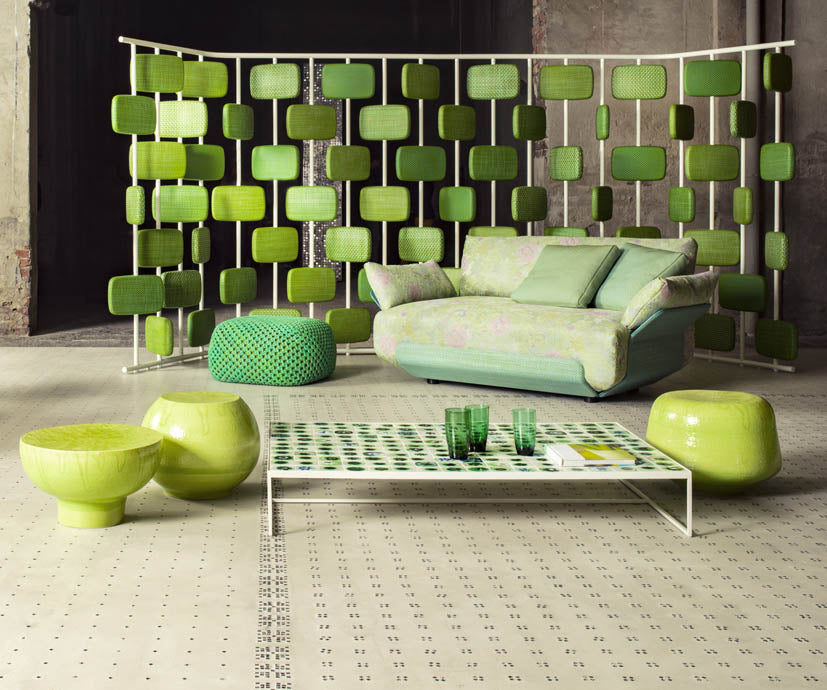 Unique Hand-decorated Bloom Outdoor Coffee Table by Paola Lenti Casa Design Group