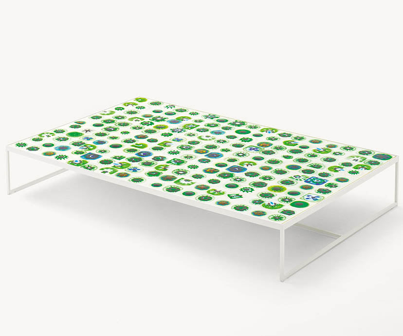 Unique Hand-decorated Bloom Outdoor Coffee Table by Paola Lenti Casa Design Group