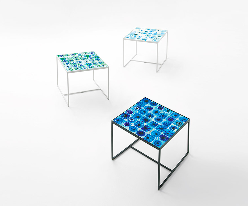 Luxury Handcrafted Bloom Outdoor Side Table by Paola Lenti Casa Design Group