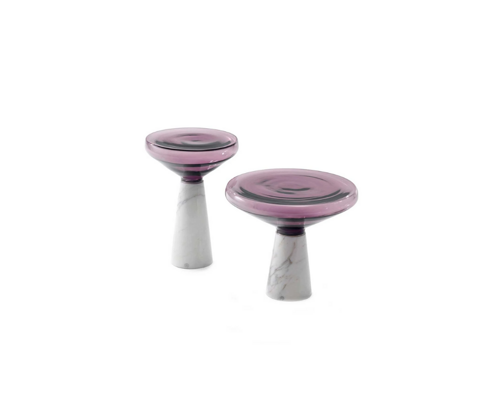 High End Blow Side Tables by Draenert Casa Design Group