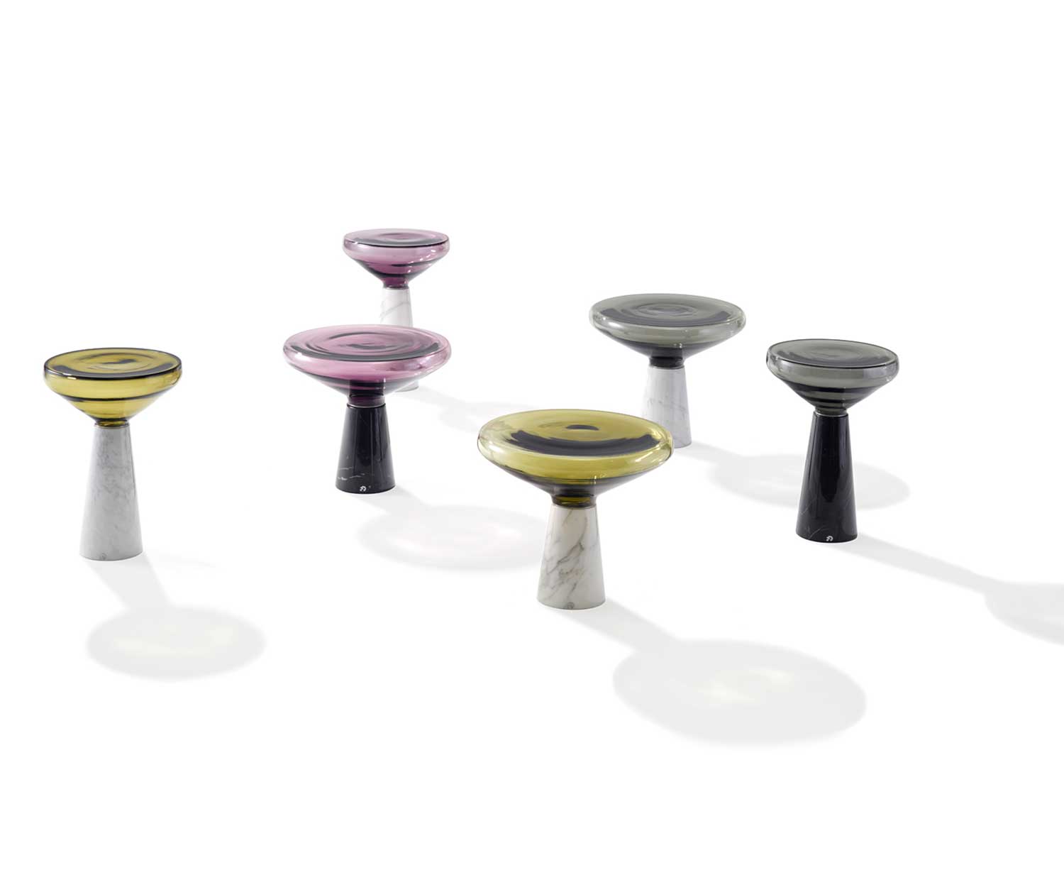 High End Blow Side Tables by Draenert Casa Design Group