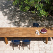 Teak Brick Extendable Outdoor Dining Table by Roda | Casa Design Group
