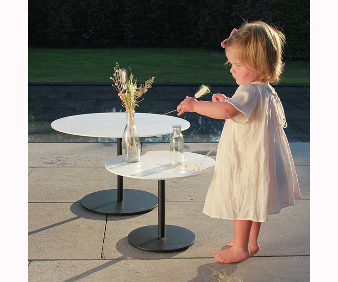 Luxury Butler Round Outdoor Side Table by Royal Botania | Casa Design Group