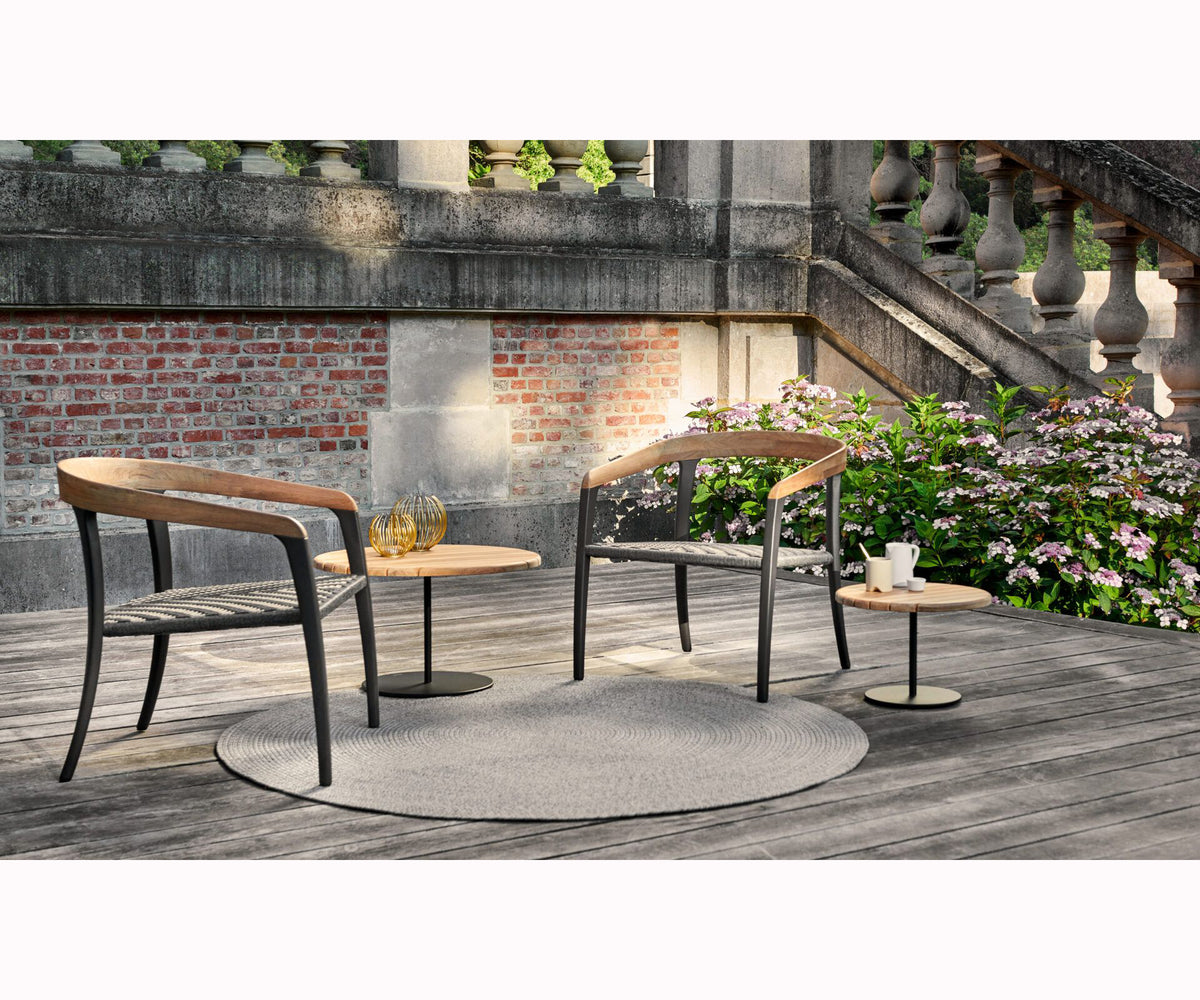 Luxury Butler Round Outdoor Side Table by Royal Botania | Casa Design Group