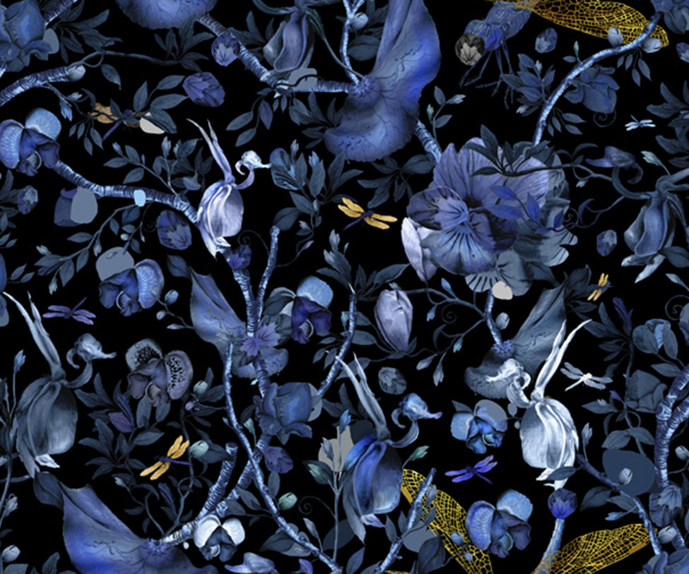 Biophillia Blue Black Rug Moooi