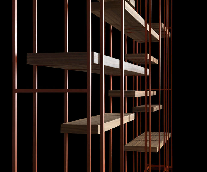 Cage B Bookshelf Henge