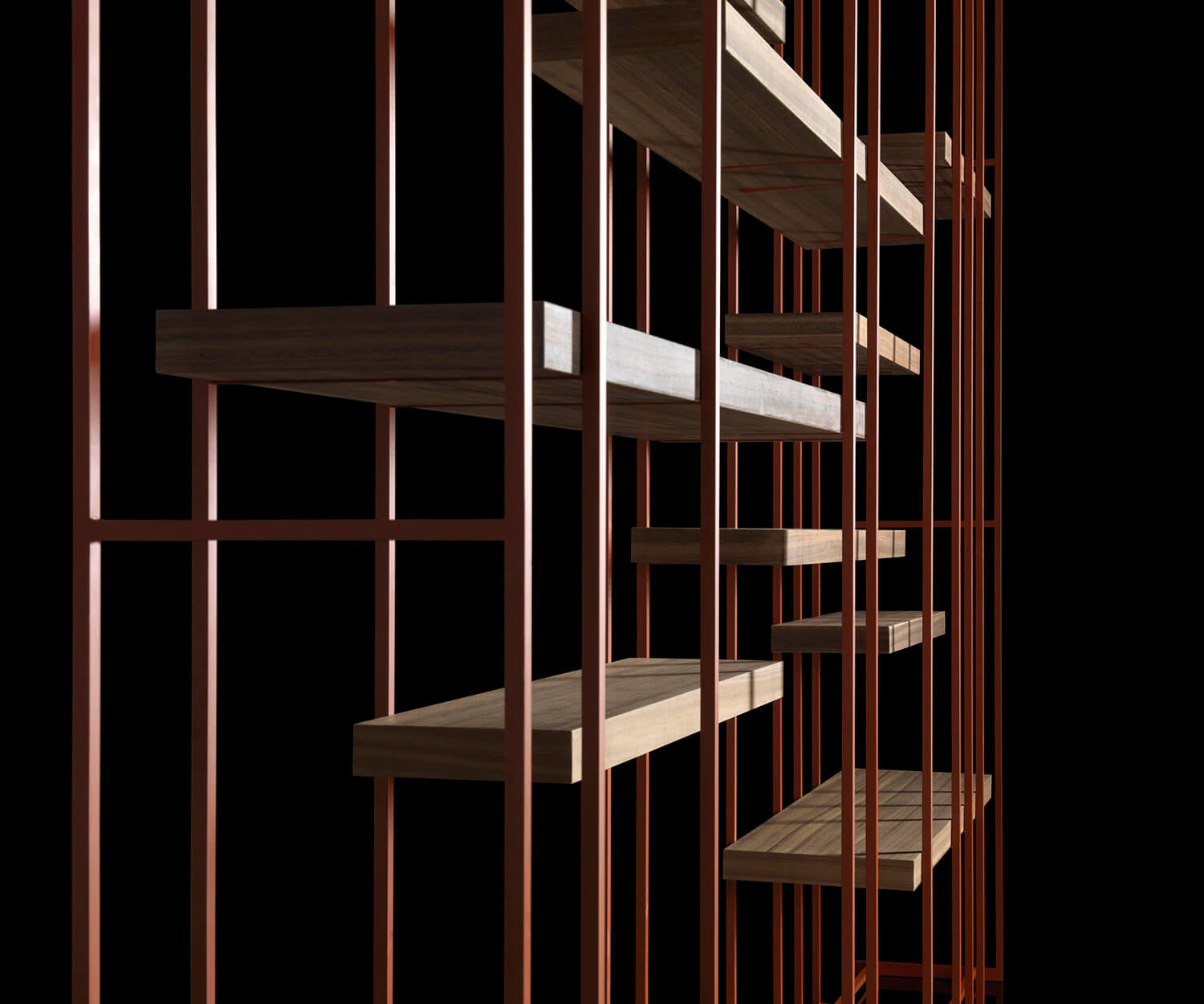 Cage B Bookshelf Henge
