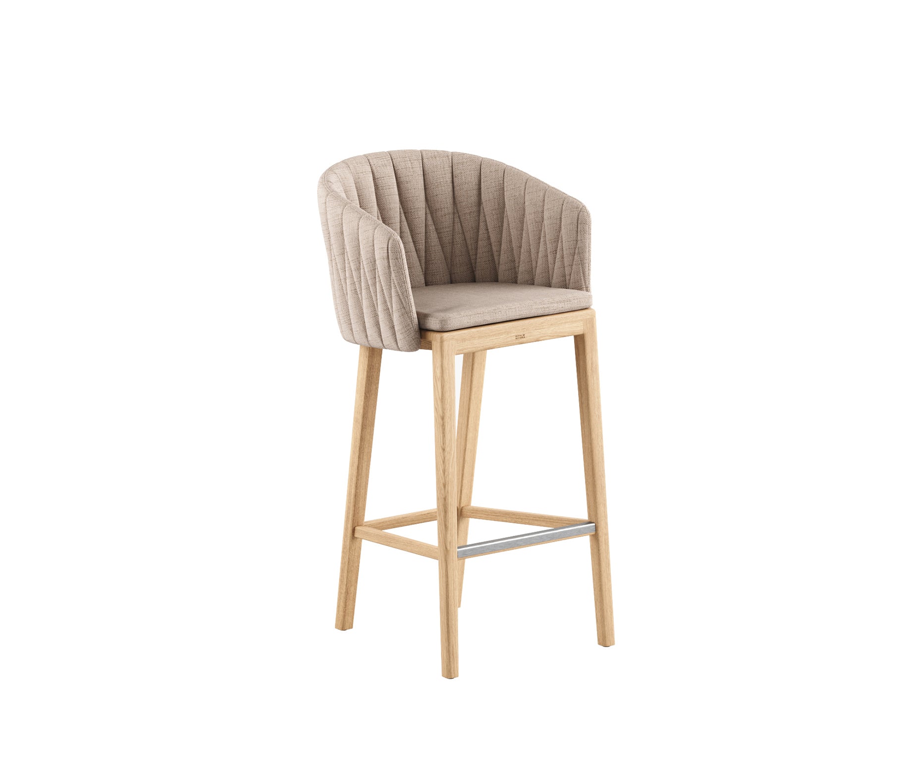 Teak Outdoor Calypso Barstool by Royal Botania | Casa Design Group