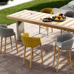 Teak Outdoor Calypso Barstool by Royal Botania | Casa Design Group