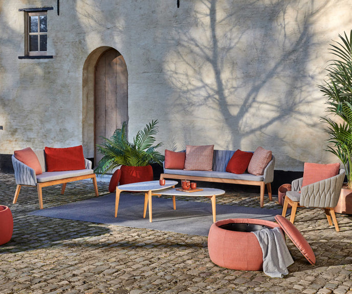 Premium Teak Calypso Outdoor Benches by Royal Botania Casa Design Group