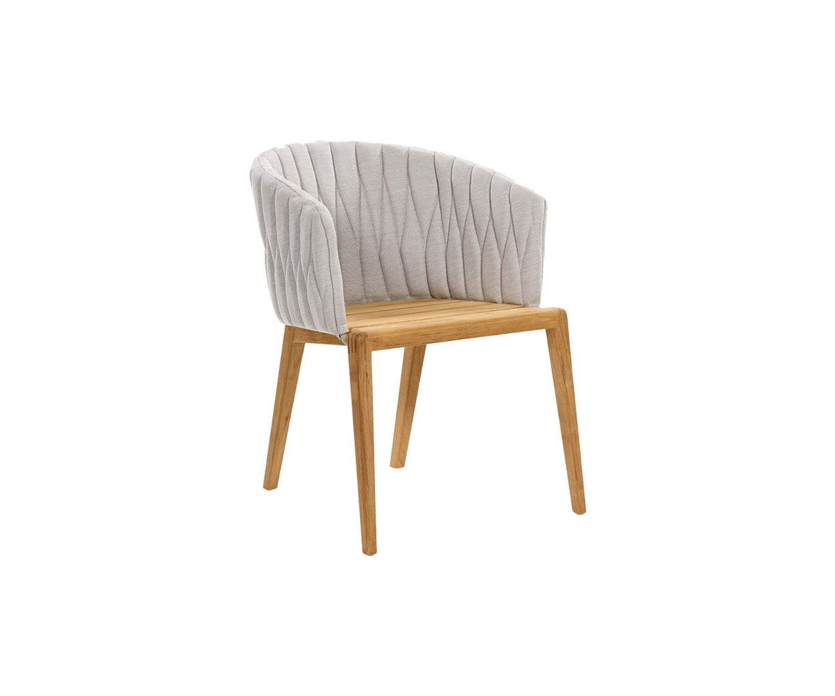 Stylish Teak Calypso Outdoor Dining Armchair by Royal Botania Casa Design Group