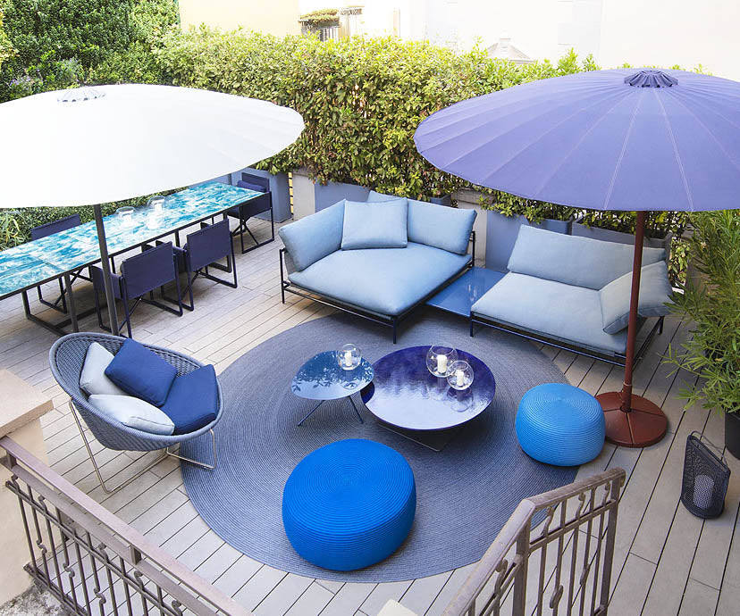 Luxury and Comfortable Canvas Outdoor Sectional Sofa by Paola Lenti Casa Design Group