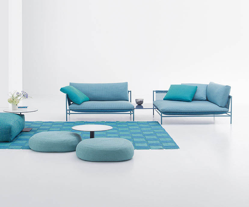 Luxury and Comfortable Canvas Outdoor Sectional Sofa by Paola Lenti Casa Design Group