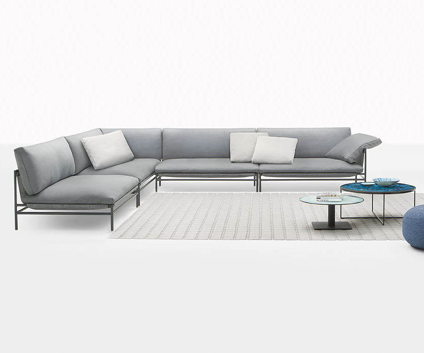 Luxury and Comfortable Canvas Outdoor Sectional Sofa by Paola Lenti Casa Design Group