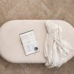 Cask Ottoman by Expormim in natural rattan with upholstered cushion Casa Design Group
