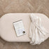 Cask Ottoman by Expormim in natural rattan with upholstered cushion Casa Design Group