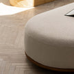 Cask Ottoman by Expormim in natural rattan with upholstered cushion Casa Design Group