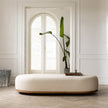 Cask Ottoman by Expormim in natural rattan with upholstered cushion Casa Design Group