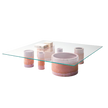 High End Cerchi Outdoor Square Coffee Table by Paola Lenti Casa Design Group