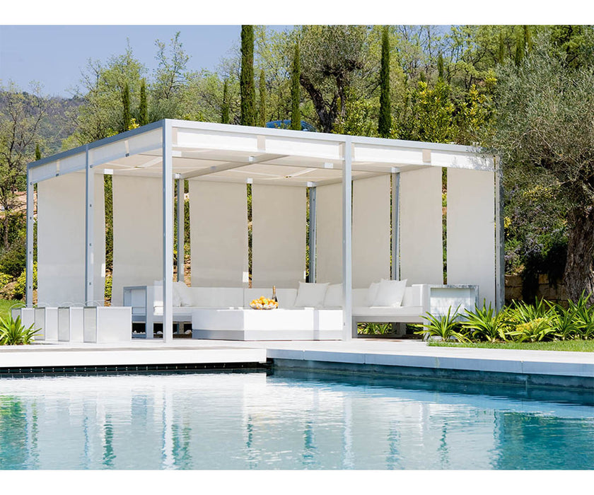 High end Pergola Mobile Canvas Roof Pavilion by Gandia Blasco Casa Design