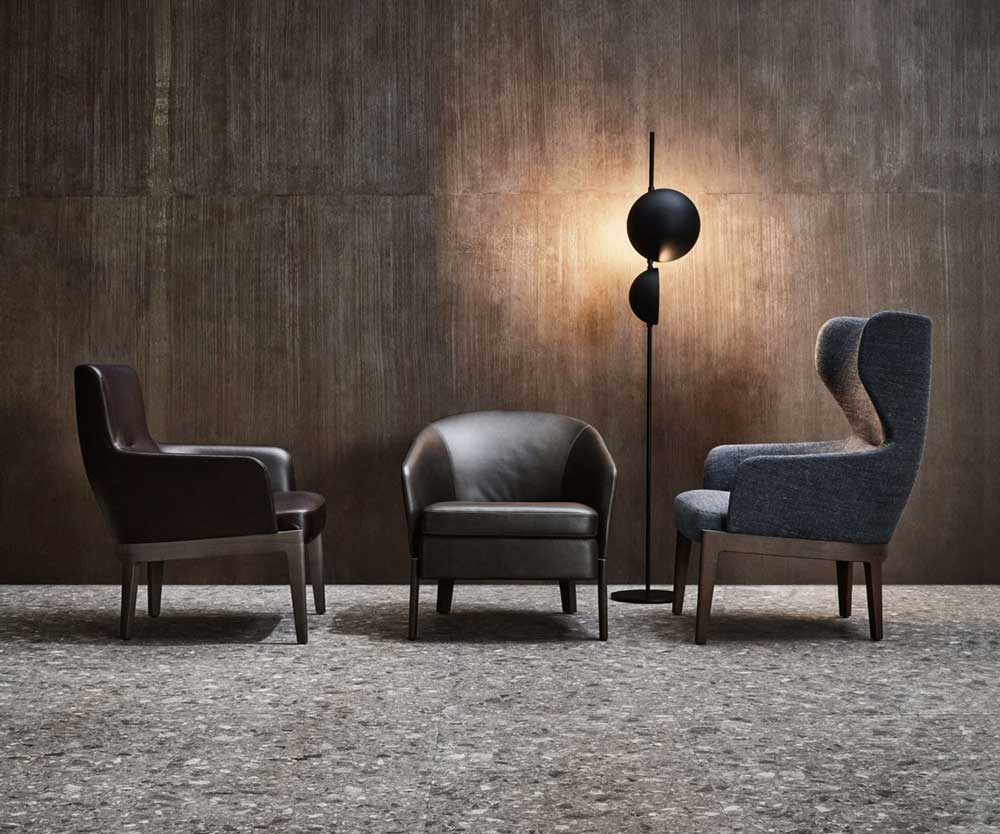 High End Chelsea Small Armchair by Molteni&amp;C Casa Design Group