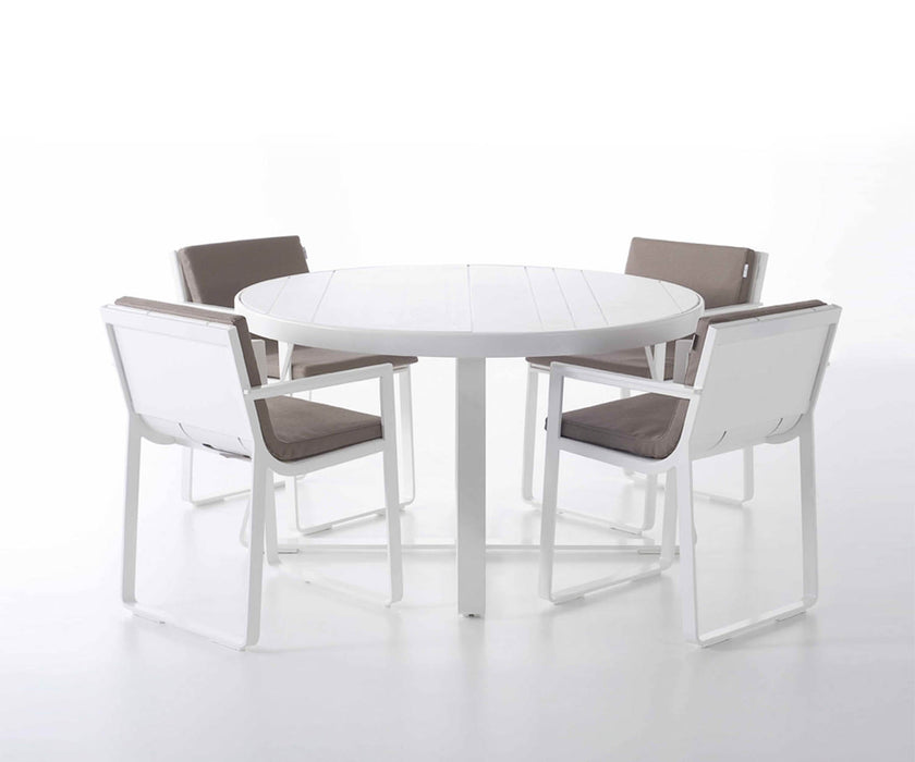 High end Flat High Circular Dining Table by Gandia Blasco Casa Design