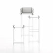 High end Textile High Stool by Gandia Blasco Casa Design