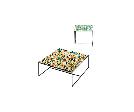 Luxury Handcrafted Majolica Cocci Outdoor Coffee Table by Paola Lenti Casa Design Group