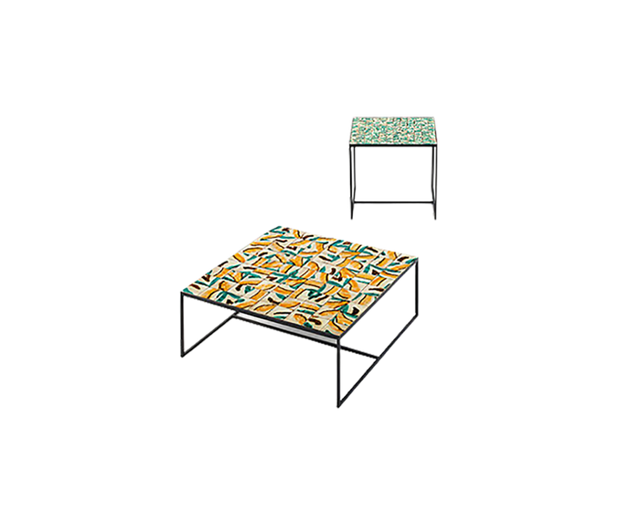 Luxury Handcrafted Majolica Cocci Outdoor Coffee Table by Paola Lenti Casa Design Group