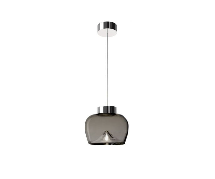 Leucos Aella Bold Suspension Cognac Sfumato and Chrome