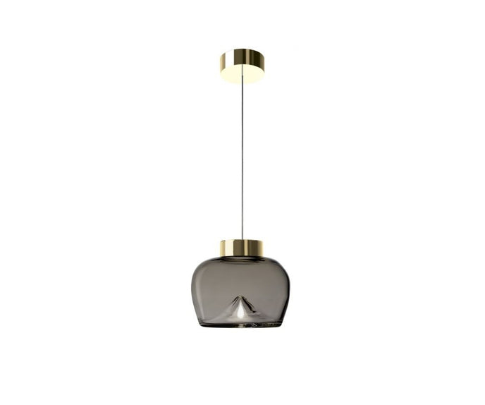 Leucos Aella Bold Suspension Cognac Sfumato and Gold