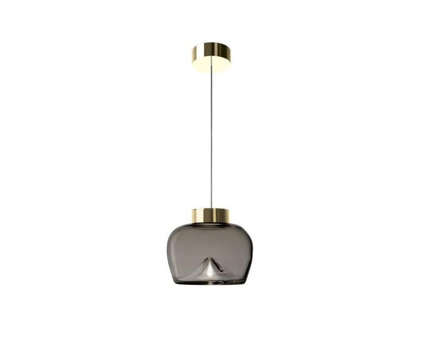 Leucos Aella Bold Suspension Cognac Sfumato and Gold