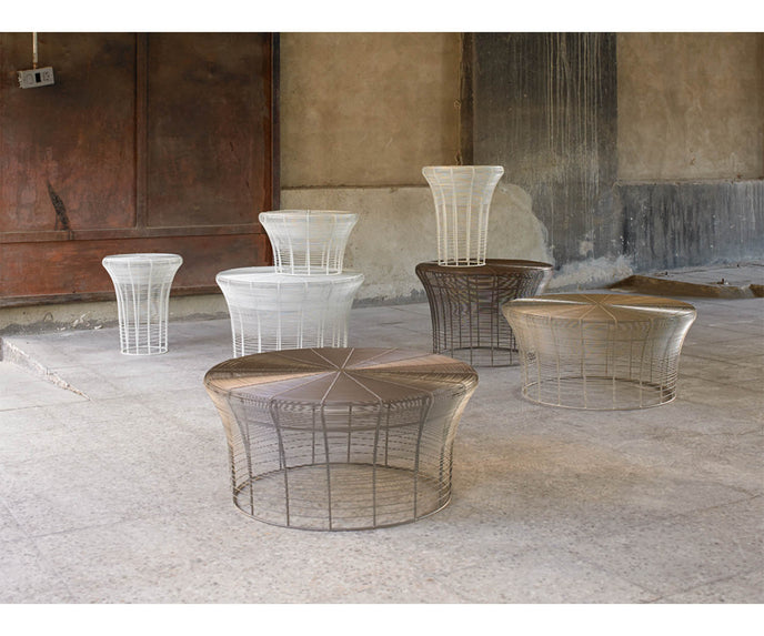 High end Aram Low Stool by Gandia Blasco Casa Design