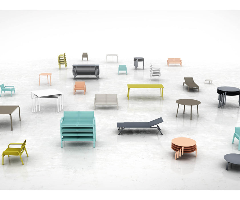 High end Stack Circular Low Side Table by Gandia Blasco Casa Design