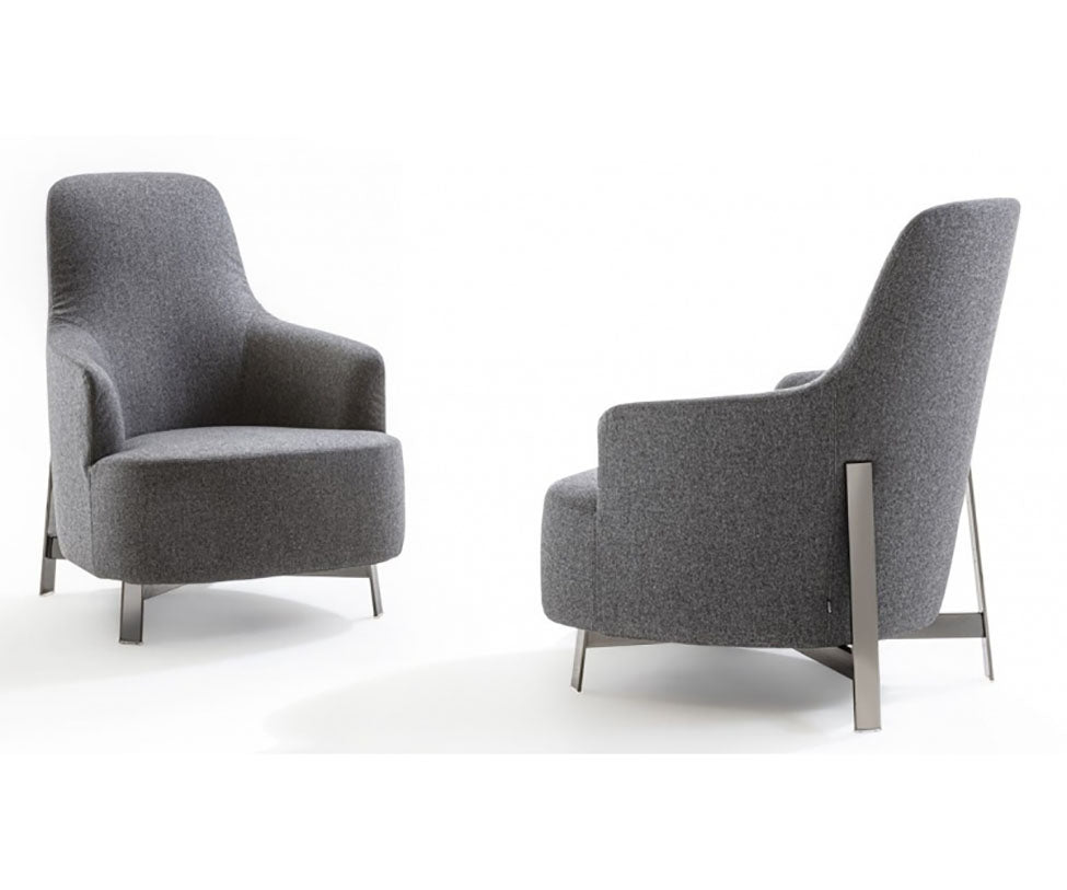 Copine Bergere Steel Lounge Chair | Porada
