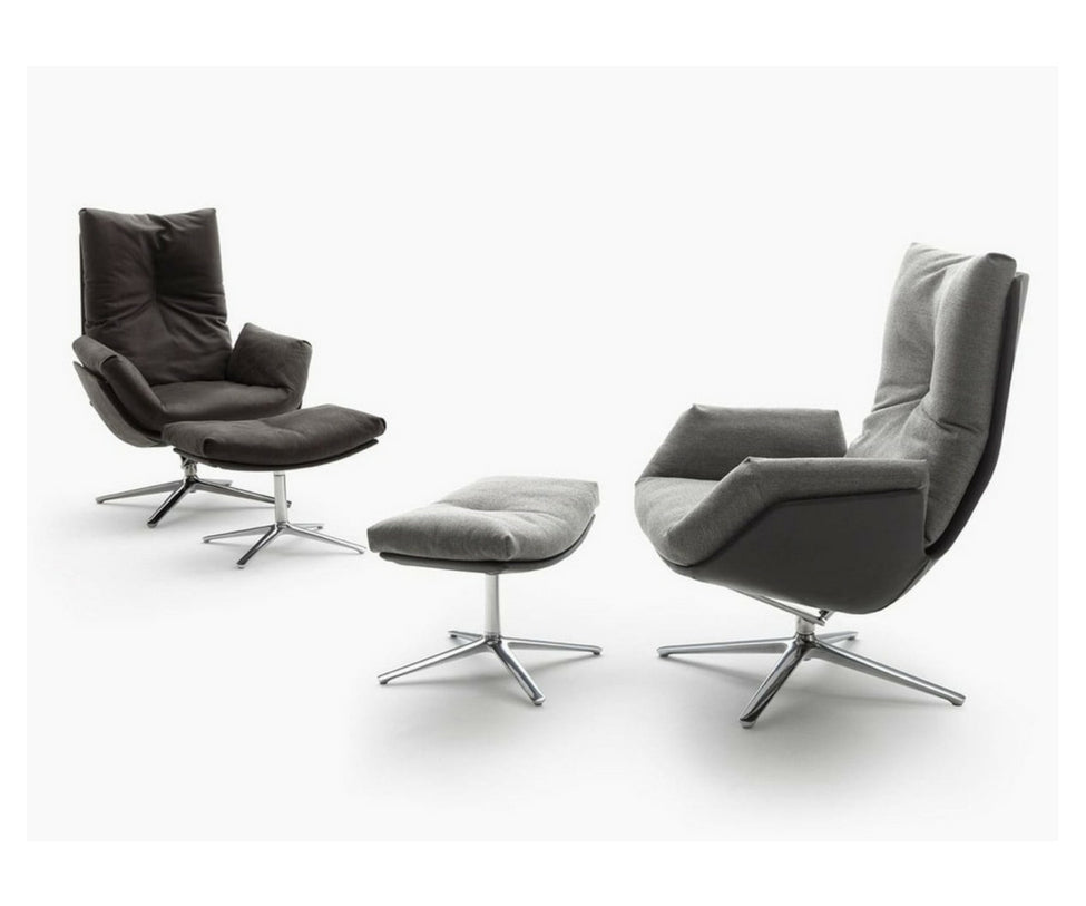 Modern Comfortable Cordia Lounge Armchair by Cor Casa Design Group