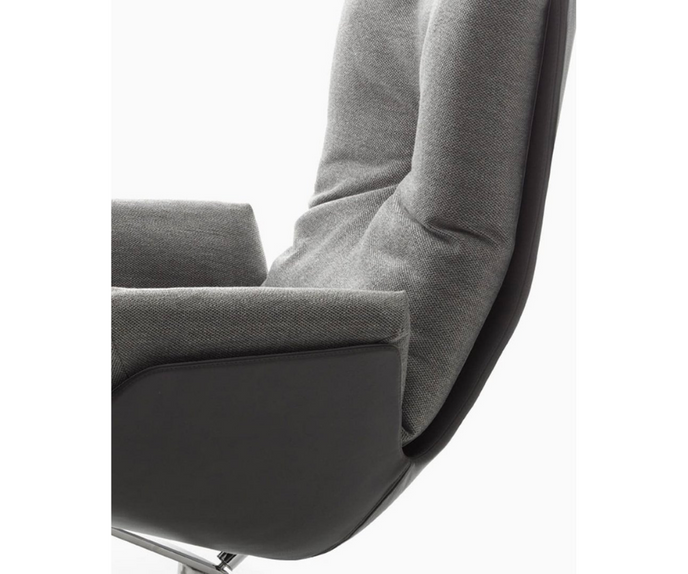 Modern Comfortable Cordia Lounge Armchair by Cor Casa Design Group