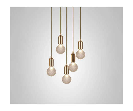 High End Crystal Bulb Chandelier 5 Piece by Lee Broom Casa Design Group