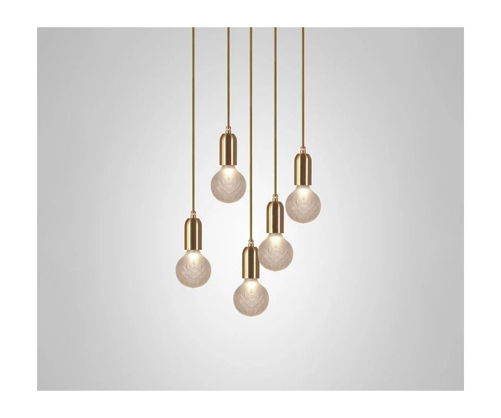 High End Crystal Bulb Chandelier 5 Piece by Lee Broom Casa Design Group